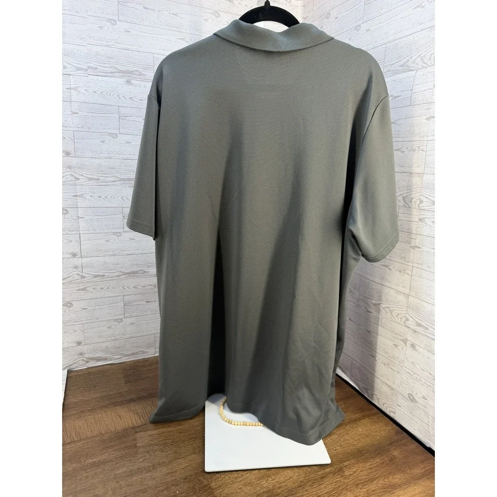 Adidas Prime Green Golf‎ Polo Shirt Mens Golf Shirt Casual Gray XXL 2XL